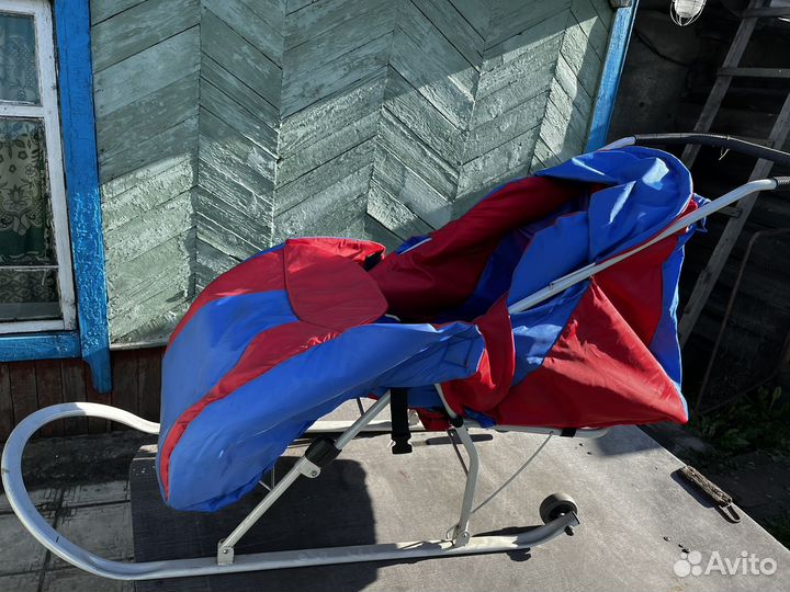 Сани коляска детские-теплые