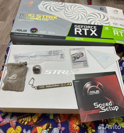 Видеокарта Asus rog strix rtx 3070 white