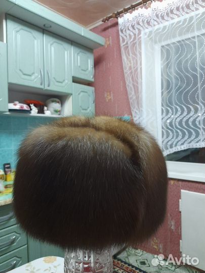 Шапка мужская соболь