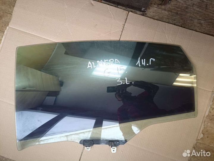 Стекло заднее левое Nissan Almera G15
