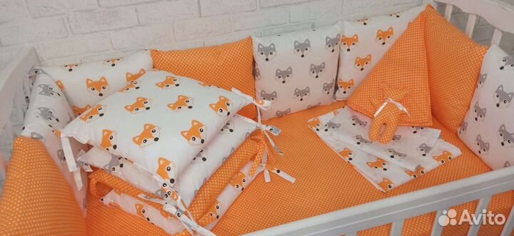 Бортики в кроватку, новые