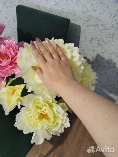 Искусственные цветы пионы