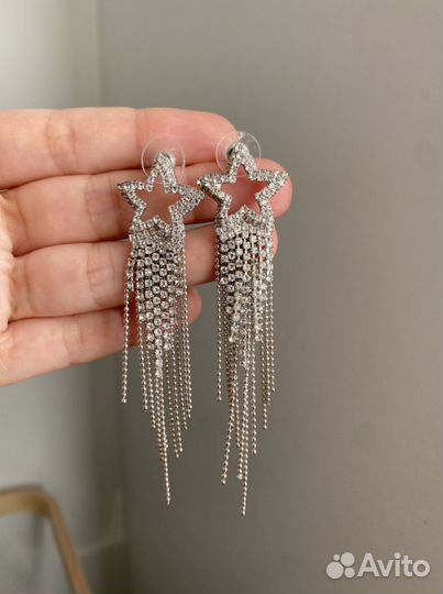 Серьги звезды