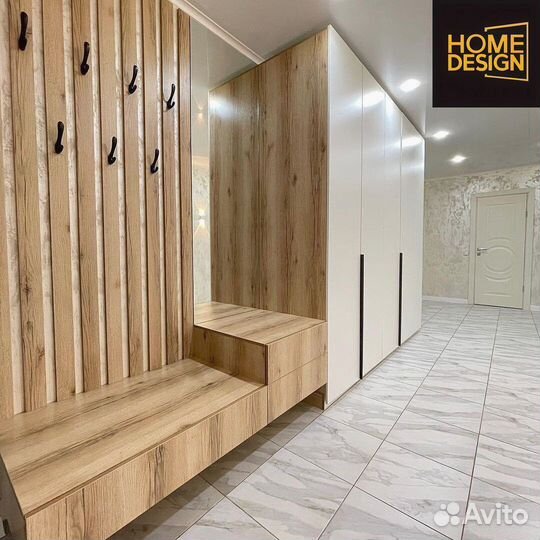 Шкаф распашной с фрезерованными фасадами