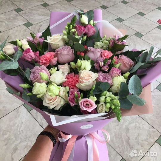 Цветы розы букет