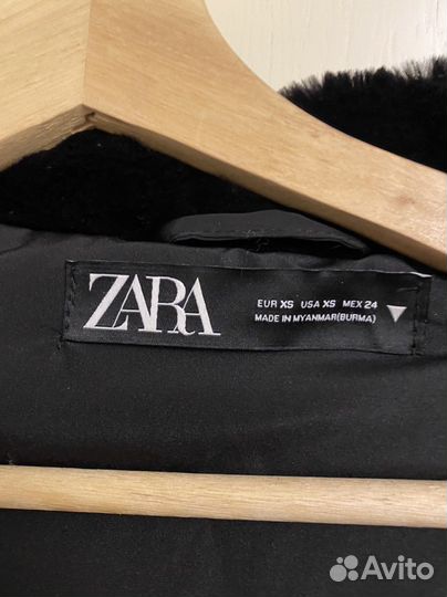 Парка пуховик zara 40-42