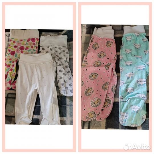 2 пакета вещей на девочку 0-6 месяцев