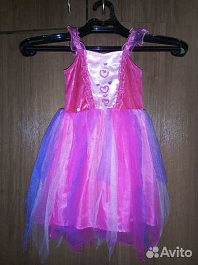 Нарядное платье для девочки 110 116 розовое