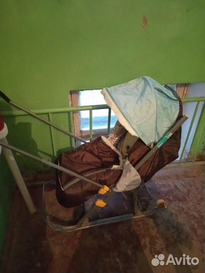 Детские санки коляска бу