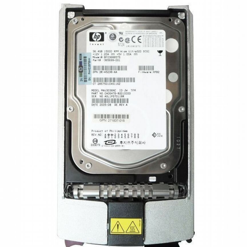 [365699-001] Жесткий Диск Hp Bf03688575 36,4gb U320scsi 3.5" 365699-001