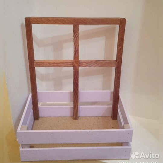 Ящик декоративный. Корзина плетёная