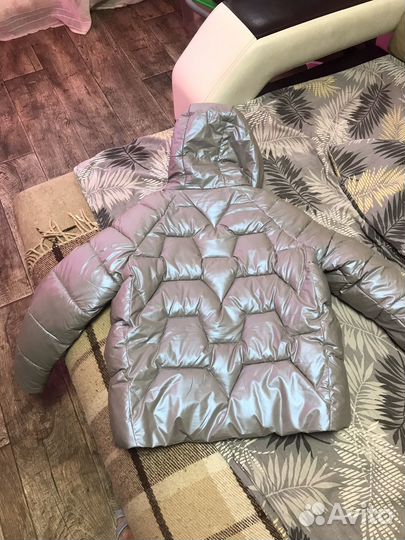 Пуховик,куртка с капюшоном,зефирка