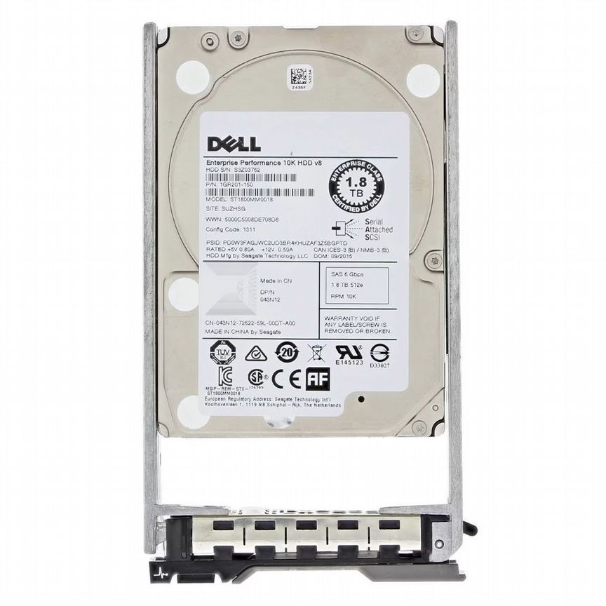 [43N12] Жесткий Диск Dell 1,8tb Sas 2,5" Hdd 43n12