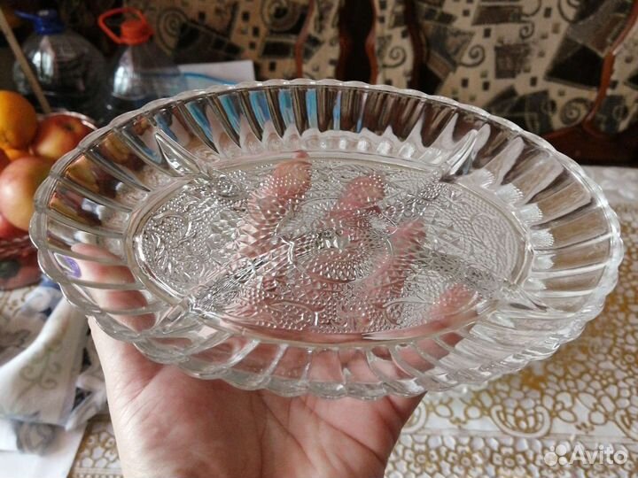 Менажница хрустальная