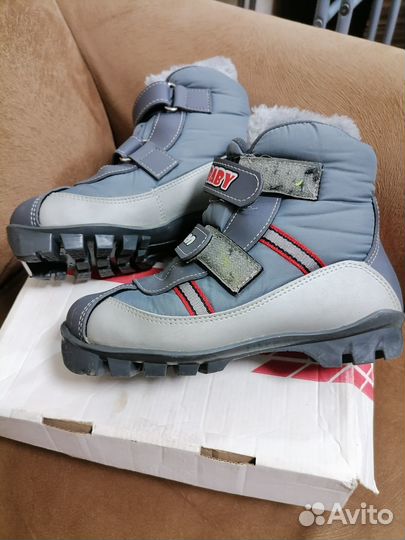 Ботинки лыжные Larsen Baby NNN р. 32-33+ лыжи