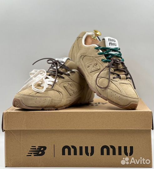 Кроссовки женские New Balance & Miu Miu люкс новые