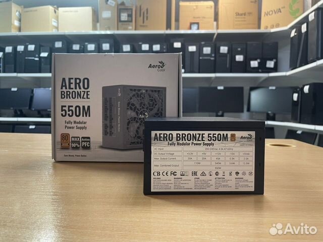 Блок питания AeroCool Aero 80 Plus Bronze 550W