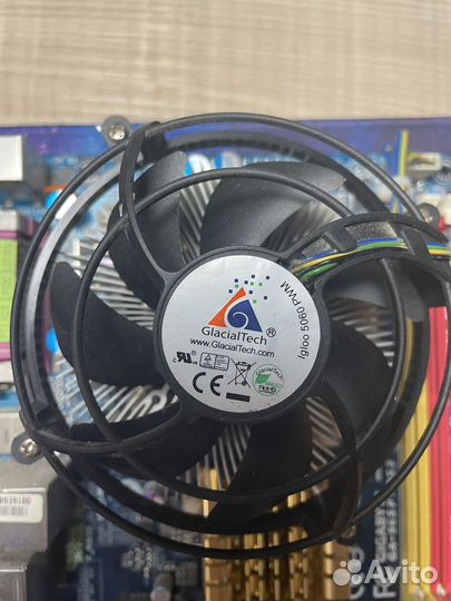 Материнская плата 775 + CPU + кулер