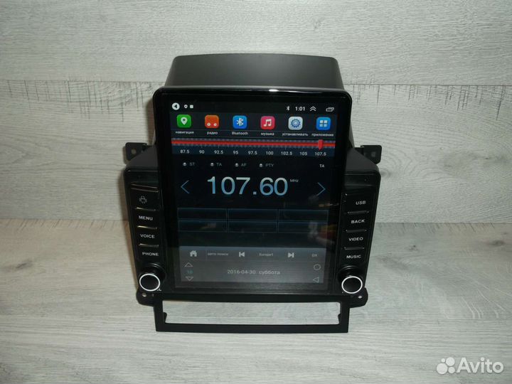 Магнитола Chevrolet Captiva Android в стиле Тесла