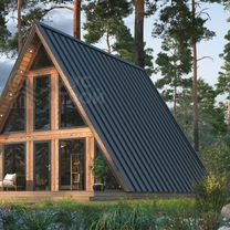 Дом A-Frame 8x12 под ключ. Проект Кивиак