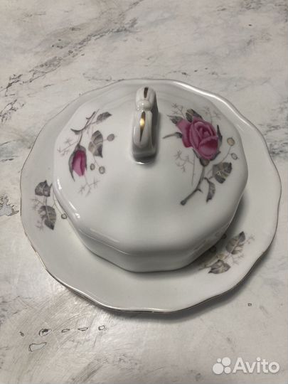 Масленка фарфор СССР