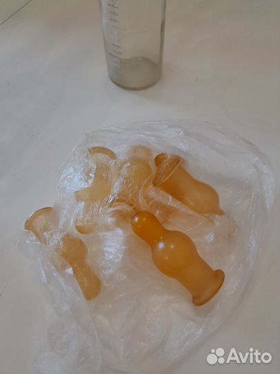 Бутылочки стеклянные для детского питания 6 шт