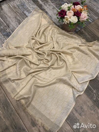 Кашемировый платок шаль Dior разные оттенки