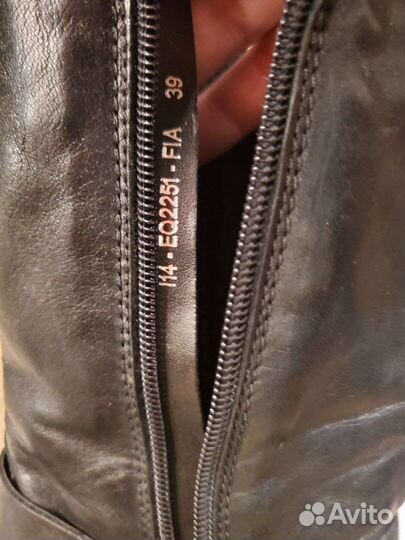 Кожаные сапоги 39 размер