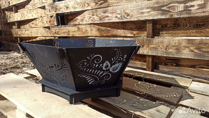 Костровая чаша Гжель