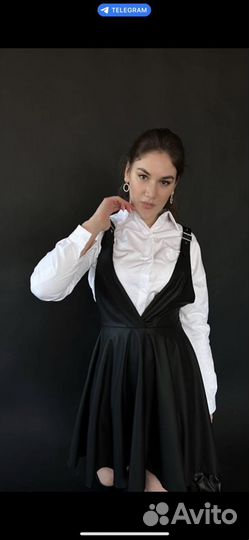 Кожаный сарафан