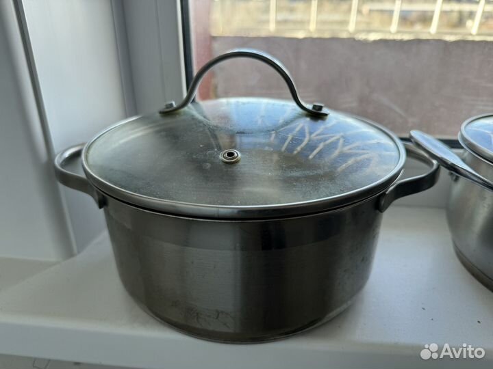Набор кастрюль из нержавеющей стали