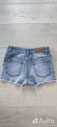 Джинсовые шорты для девочки 128