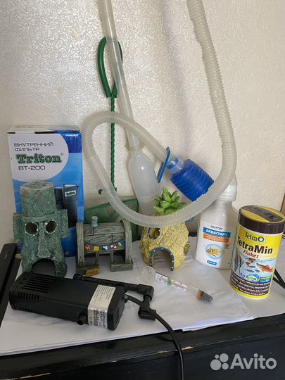 Аквариум на 25 л + декор Спанч Боб