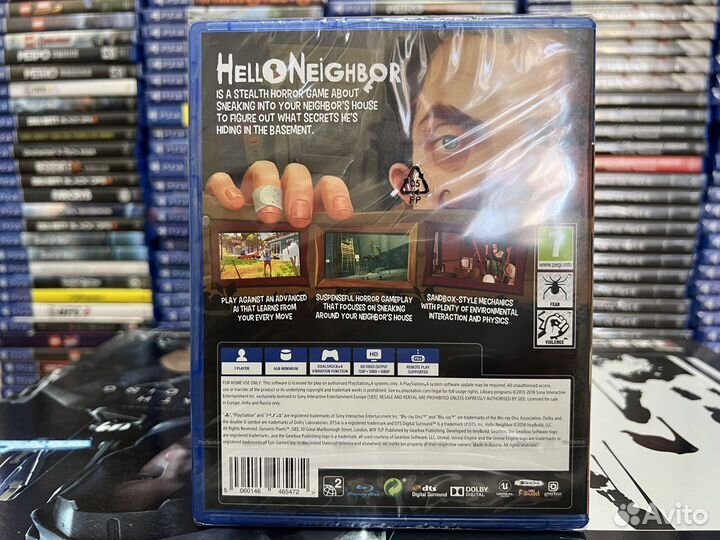 Диск Hello Neighbor (Привет сосед) PS4 / Новый