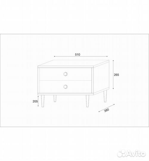 Тумба прикроватная новая