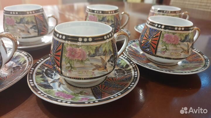 Кофейные чашки с блюдцами (набор)