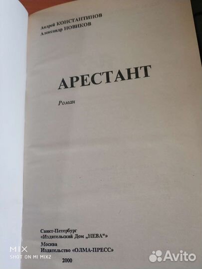 Константинов, Новиков. Арестант