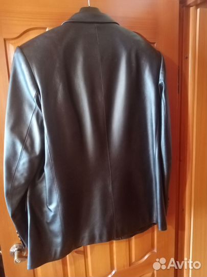Пиджак мужской, натуральная кожа, размер 54-56