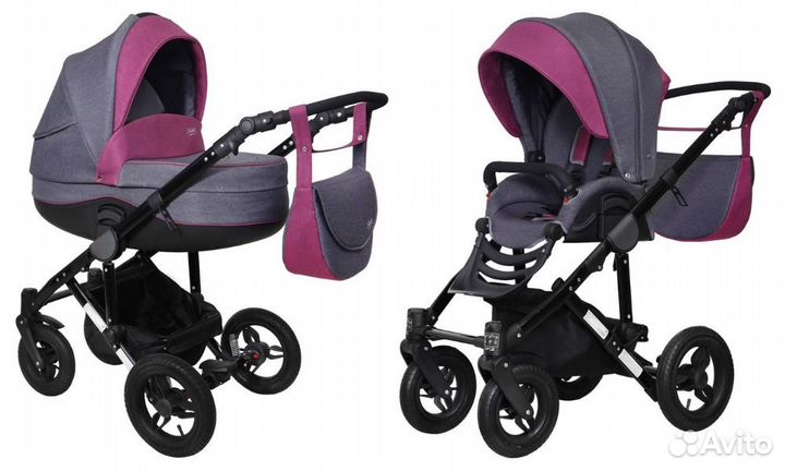 Коляска 2 в 1Siger Adelante Pink