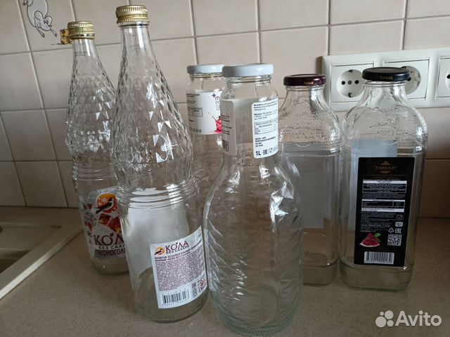 Бутылки стеклянные с крышкой для сока Литр купить в Самаре с доставкой ...