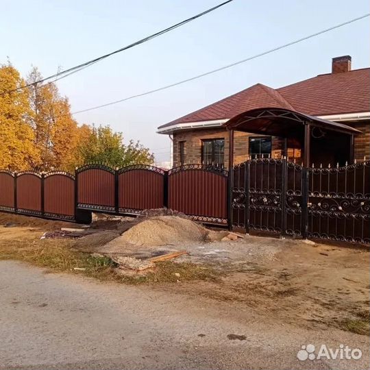 Откатные ворота, заборы