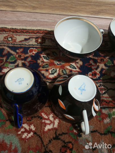 Фарфоровый чашку Рыбки Дулево СССР