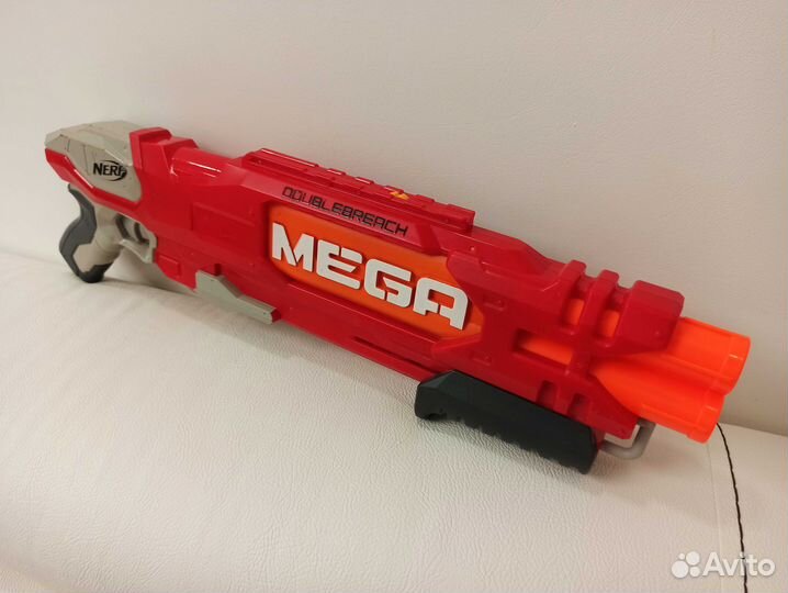 Бластер Нерф Мега двустволка Даблбрич