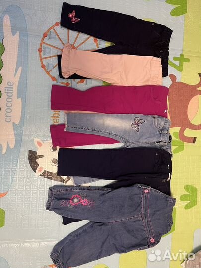 Джинсы на девочку 80 86