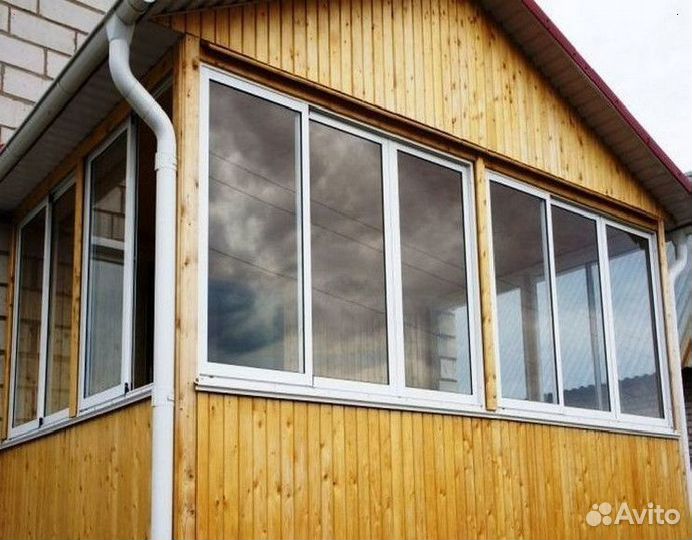 Окна алюминевые балконные