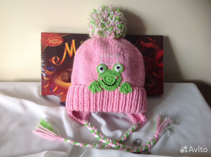 Шапочка Царевна Лягушка ручная работа