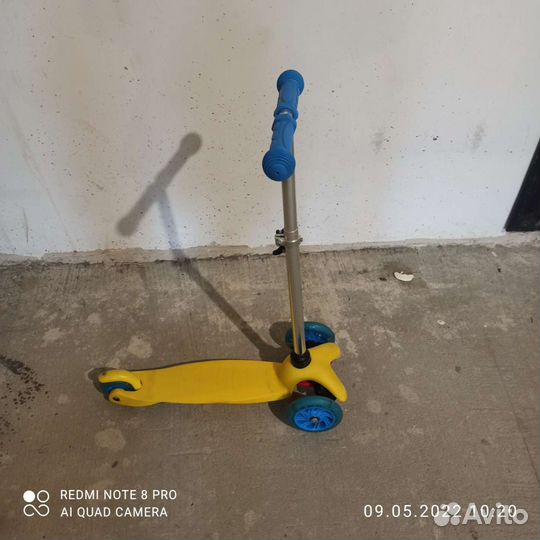 Самокат детский трехколесный бу