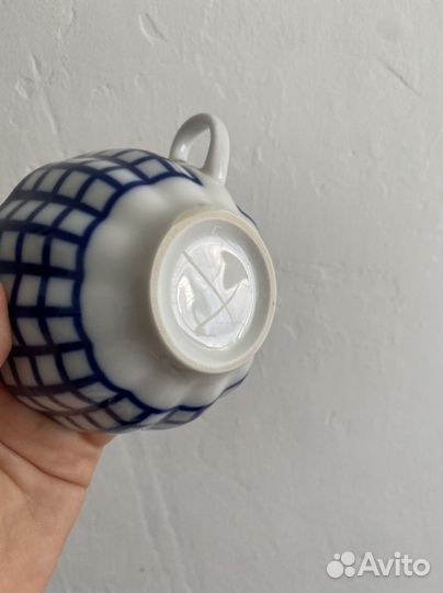 Чайная пара лфз кобальтовая сетка