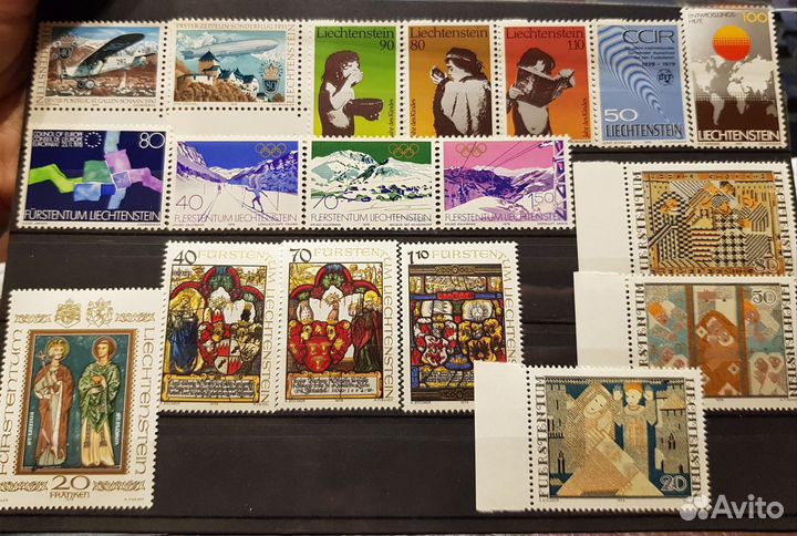 Почтовые марки Лихтенштейна 1978/1986