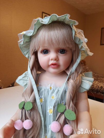 Кукла реборн силиконовая 55см